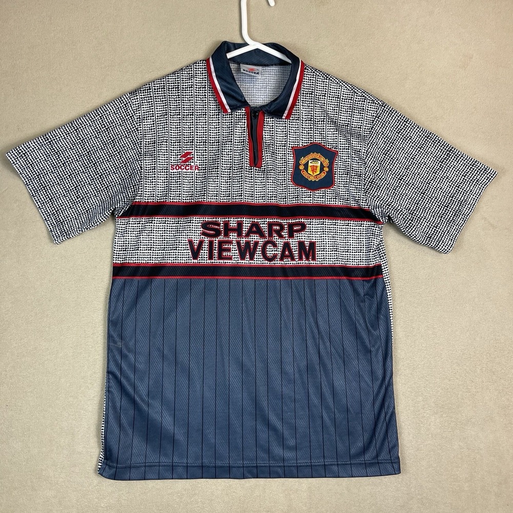 Soccer Jersey Adult XL Manchester United 1995 96 Football Shirt Mens‎
